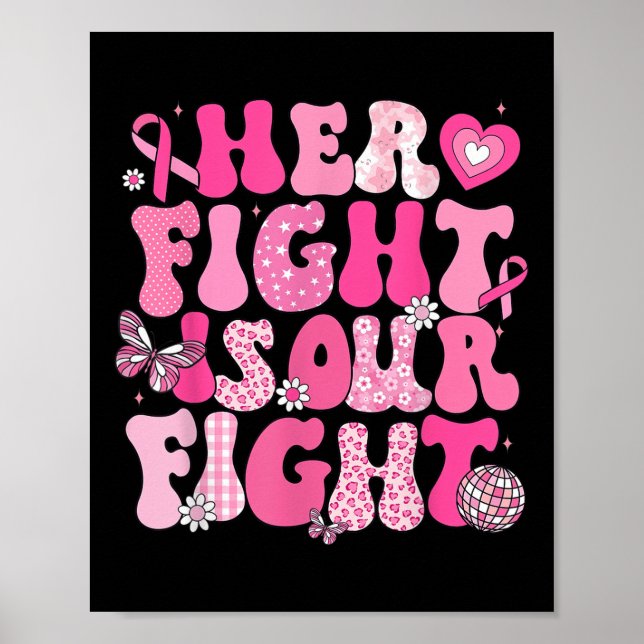 Póster Su lucha es nuestra lucha contra el cáncer de mama (Frente)