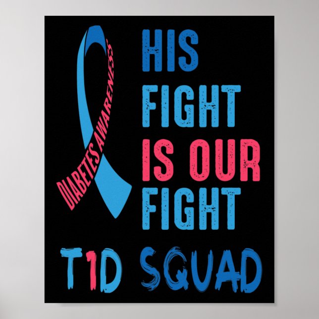 Póster Su lucha es nuestro Día de Conciencia sobre la Dia (Frente)