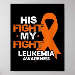 Póster Su lucha mi lucha Conciencia de la leucemia lazo n