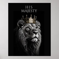 Su Majestad - Poster de la Corona de León Regal