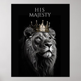 Póster Su Majestad - Poster de la Corona de León Regal