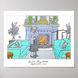 Póster Su Majestad, Reina Isabel II