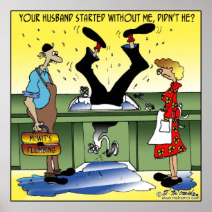 Póster Su marido comenzó sin mí