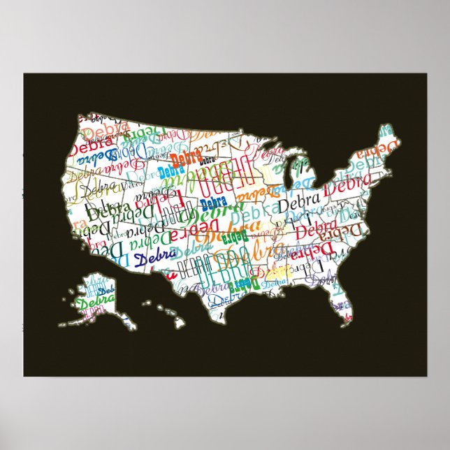 Póster su nombre en toda América (Frente)