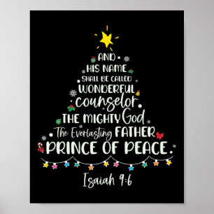 Póster Su Nombre Se Llamará Isaiah 96 Christmas Tree