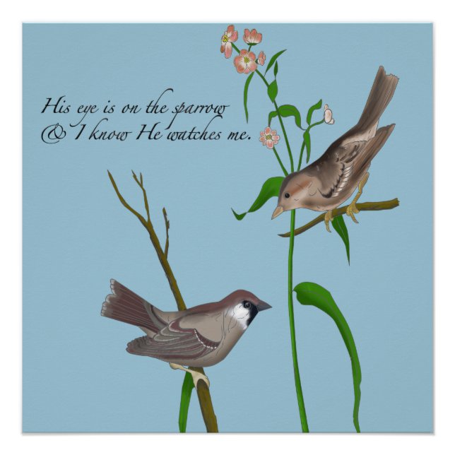 Póster Su ojo está en el Sparrow (Anverso)
