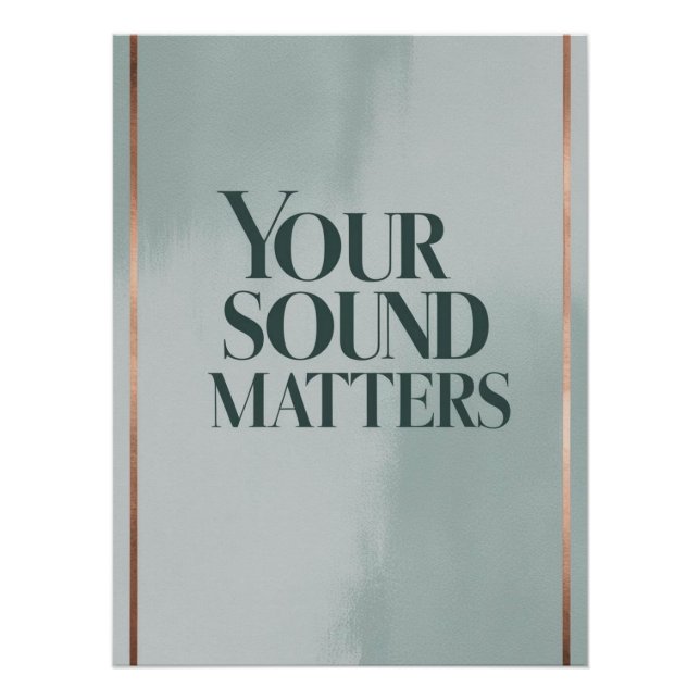 Póster Su opción de Sound Matters 3 (Anverso)