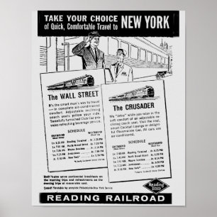 Póster Su opción de trenes al poster de Nueva York