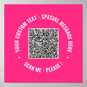 Póster Su Personalizado de análisis de código QR Poster d