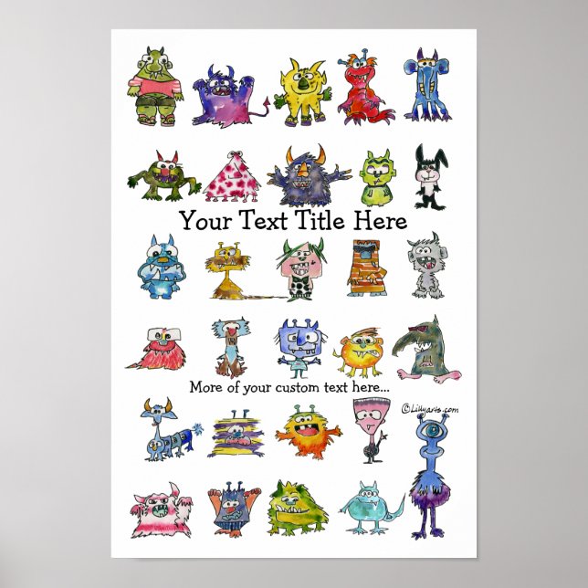 Póster Su Personalizado MonSTARS Poster personalizado (Frente)