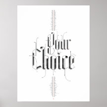 Su Poster de elección (blanco)