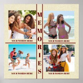 PÓSTER SU POSTER DE RECUERDOS FOTOGRÁFICOS ES FÁCIL DE LL
