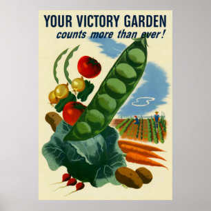 Póster Su Poster de Victory Garden WII (en muchos tamaños