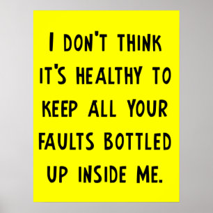 Póster Su Poster divertida de defectos