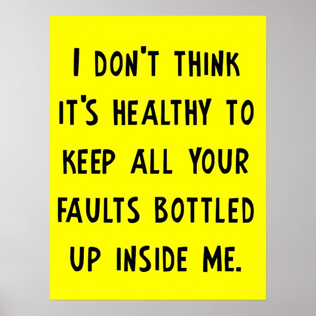 Póster Su Poster divertida de defectos (Frente)