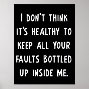 Póster Su poster divertido de las faltas