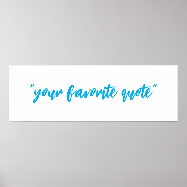 Póster Su presupuesto, personalizable de texto (Frente)