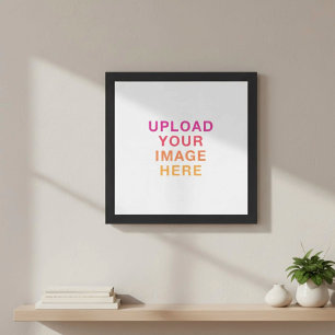 Póster Su propia foto en blanco