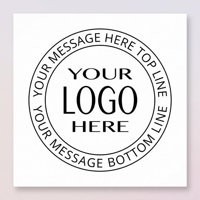 Póster Su propio logotipo y texto circular personalizable (Subido por el creador)