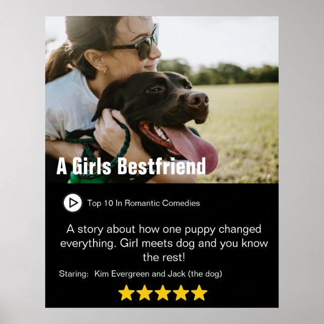 Póster Su propio Poster de películas personalizado (Frente)