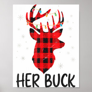 Póster Su regalo de Navidad para su esposo cazador de cie