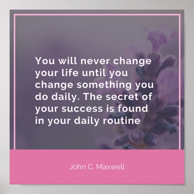 Póster Su rutina diaria (Frente)