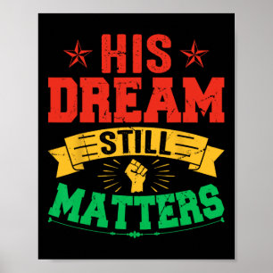 Póster Su sueño sigue siendo problema Mlk