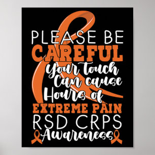 Póster Su Tacto Puede Causar Dolor Extremo Soporte Crps A