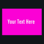 Póster Su texto aquí Personalizado Poster horizontal rosa<br><div class="desc">Este producto es sencillo de personalizar,  sólo hay que cambiar el texto de la sección "Personalízalo" de arriba. Hay más opciones de personalización,  como estilos de fuente,  colores y otras opciones de edición disponibles cuando se hace clic en el botón "Personalizar" de arriba.</div>