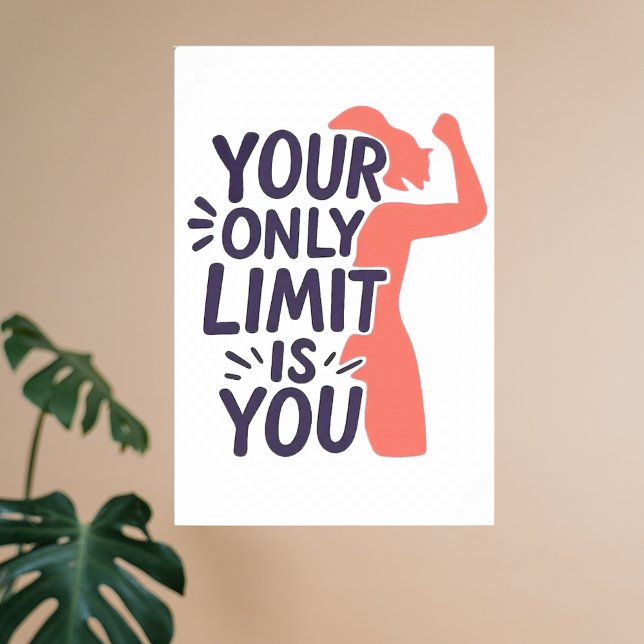 Póster Su único límite de fuerza motivación (Subido por el creador)