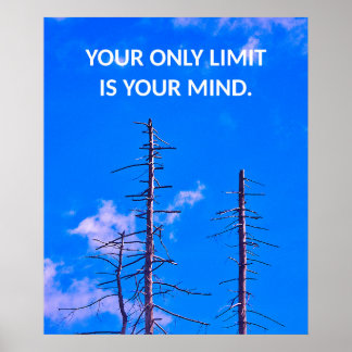 Póster Su Único Límite Es Su Mente Poster Motivador