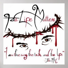 Póster Su vida importa el Poster cristiano