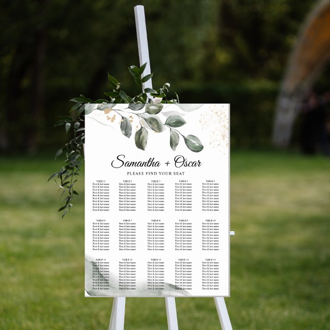 Póster Suave hoja de acuarela de Greenery | Polvo de oro (Subido por el creador)