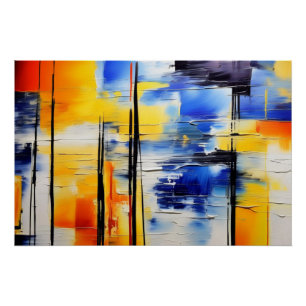 Póster Suavidad Abstracta