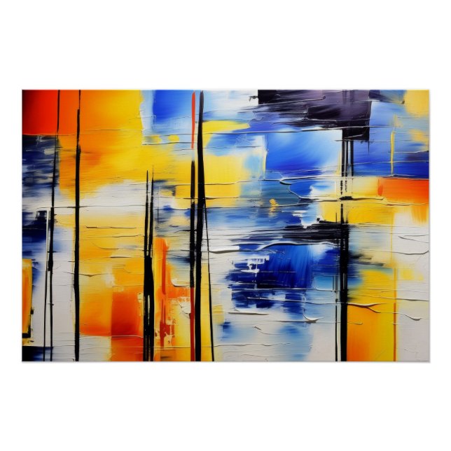 Póster Suavidad Abstracta (Anverso)