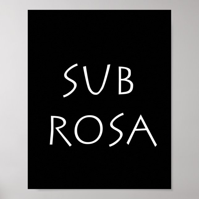 Póster Sub Rosa (Frente)