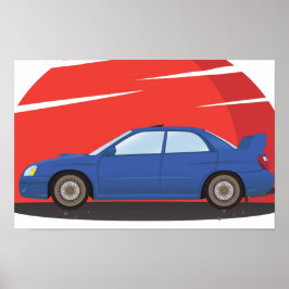 Póster Subaru Impreza STI