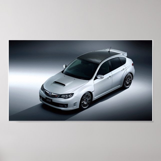 Póster subaru impreza wrx sti carbono (Frente)