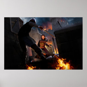 Póster Subcendente de espada - Poster medio