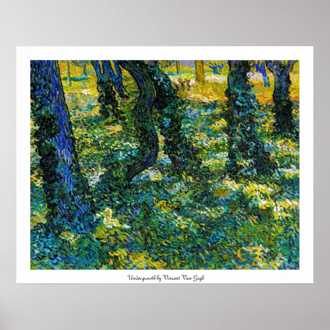 Póster Subcrecimiento por Vincent Van Gogh (Frente)
