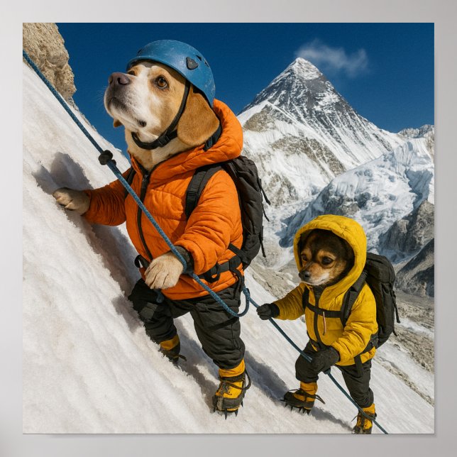 Póster "Sube a cada montaña" (Frente)