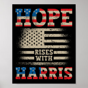 Póster Sube Con Harris Kamala Walz 2024 Presidente Kamal
