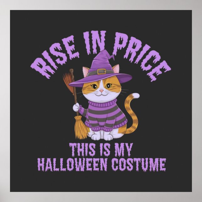 Póster ¡Sube en precio, este es mi disfraz de Halloween! (Frente)