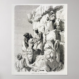 Póster Subida de la gran pirámide, siglo XIX
