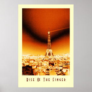 Póster Subida del dedo