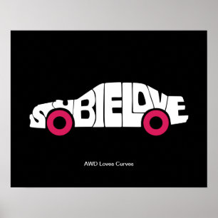 Póster Subie Love AWD