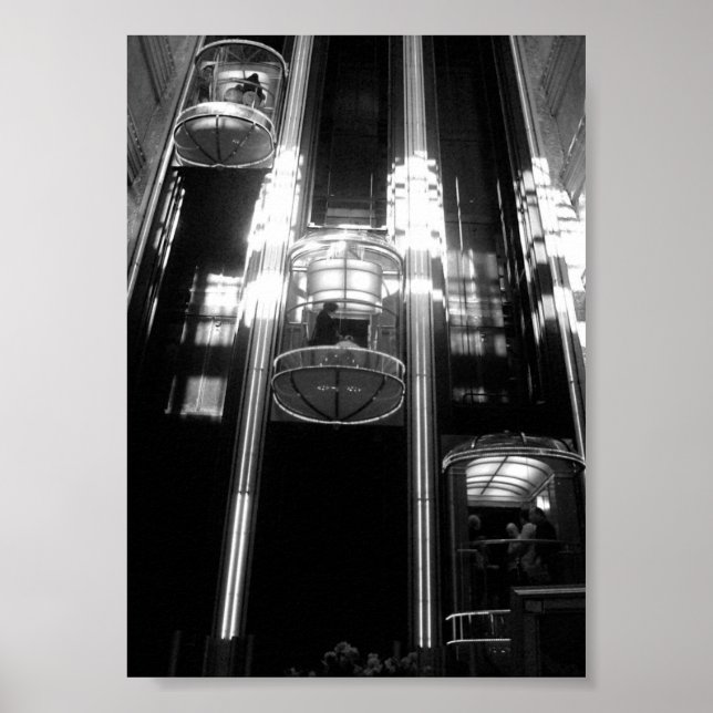 Póster Subiendo, bajando, y en su mayoría alrededor (Frente)