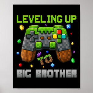 Póster Subiendo de Nivel a Camiseta de Hermano Mayor Dive