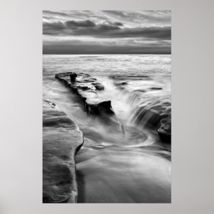 Póster Subiendo La Marea En La Playa