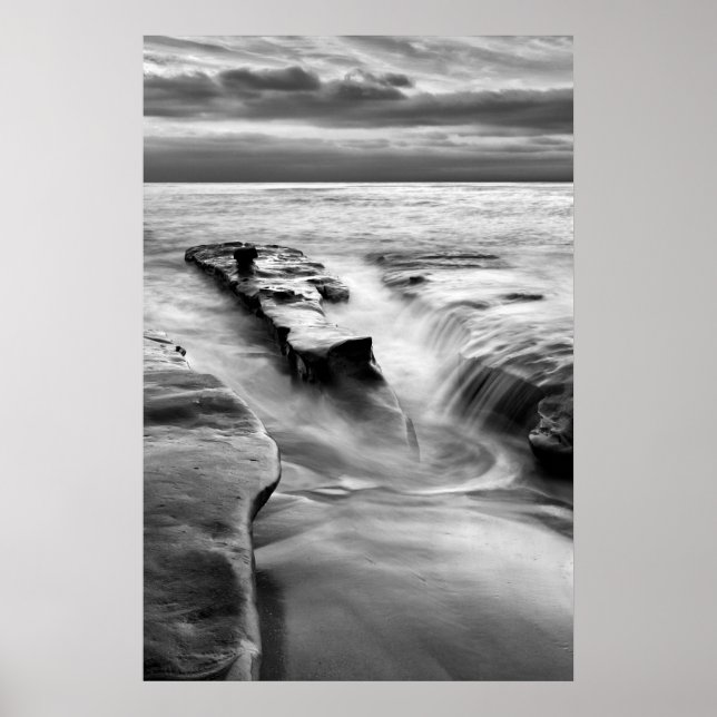 Póster Subiendo La Marea En La Playa (Frente)